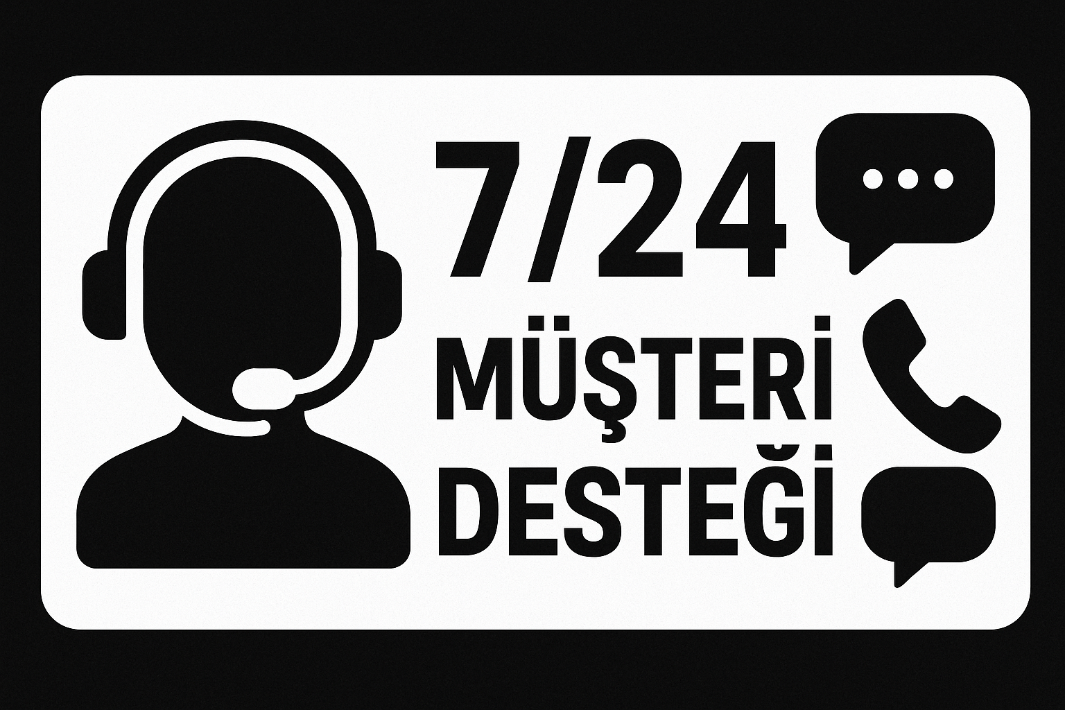 7/24 Müşteri Desteği Görseli